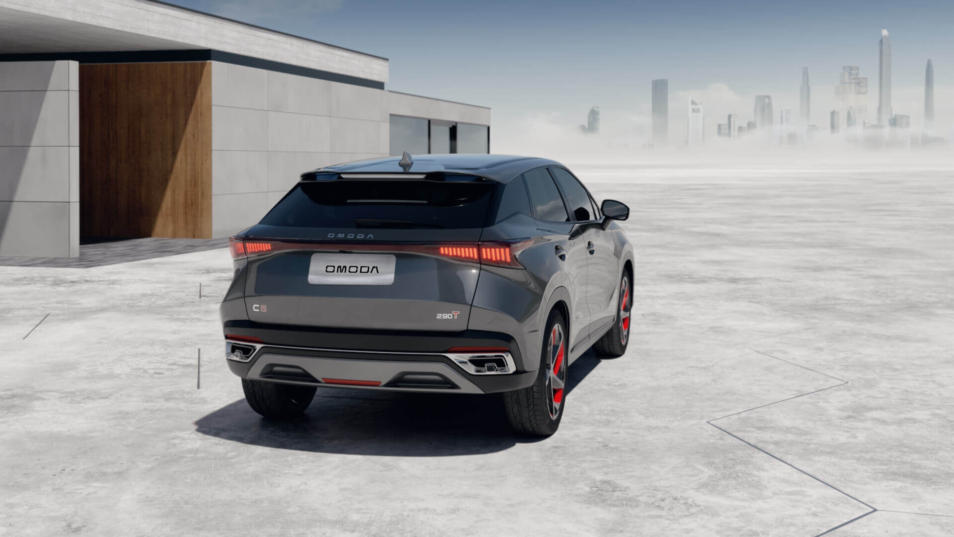 Slider color gris oscuro OMODA C5